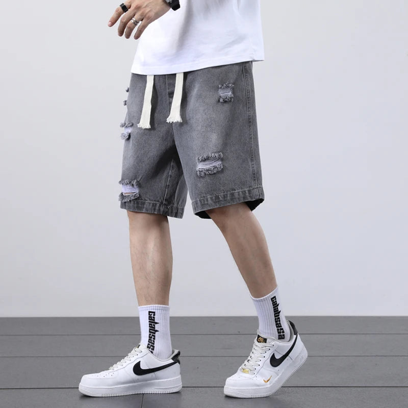 Niko Ripped Denim Shorts