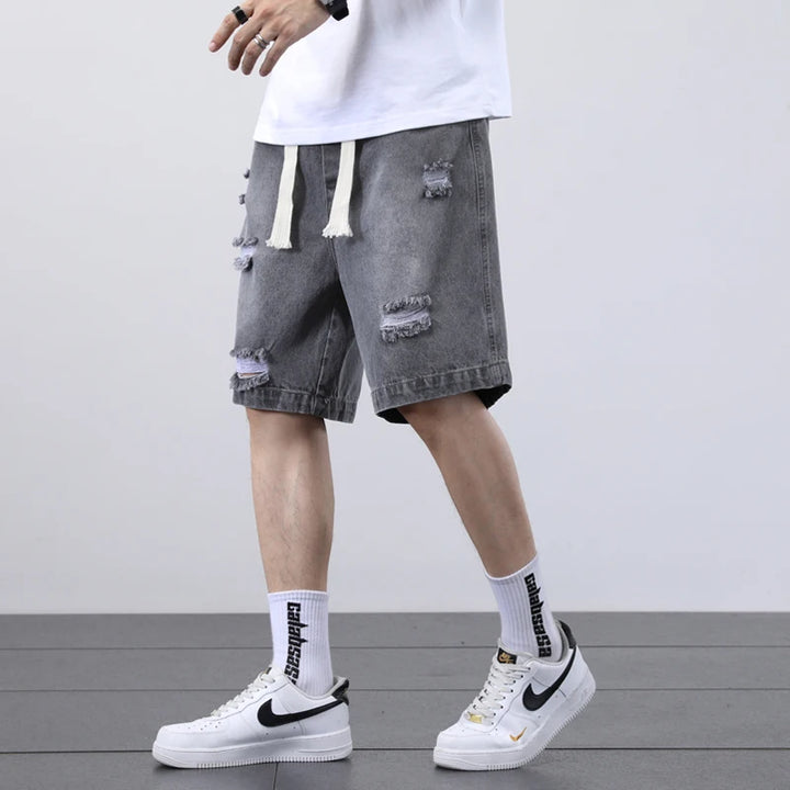 Niko Ripped Denim Shorts