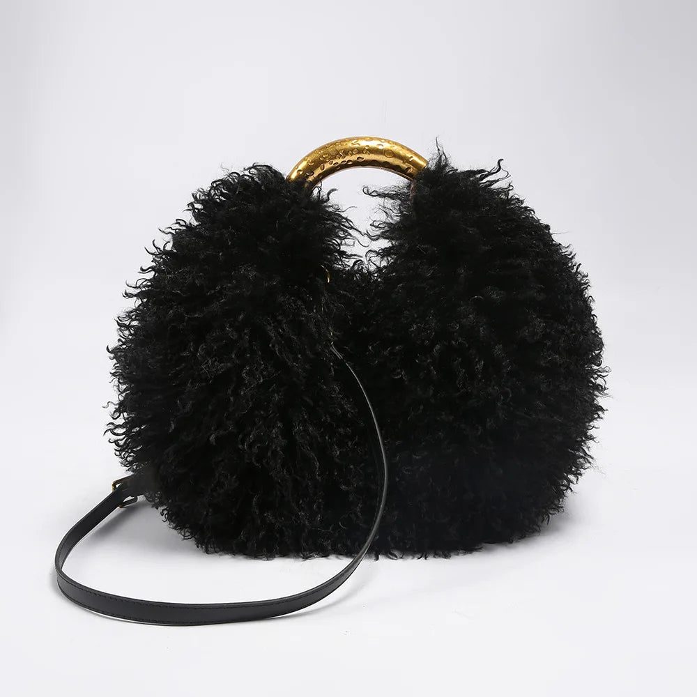 Lucia Plush Handbag