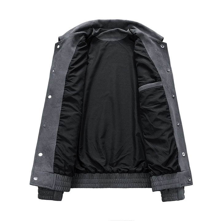 Vintage Suede Bomber Jacket