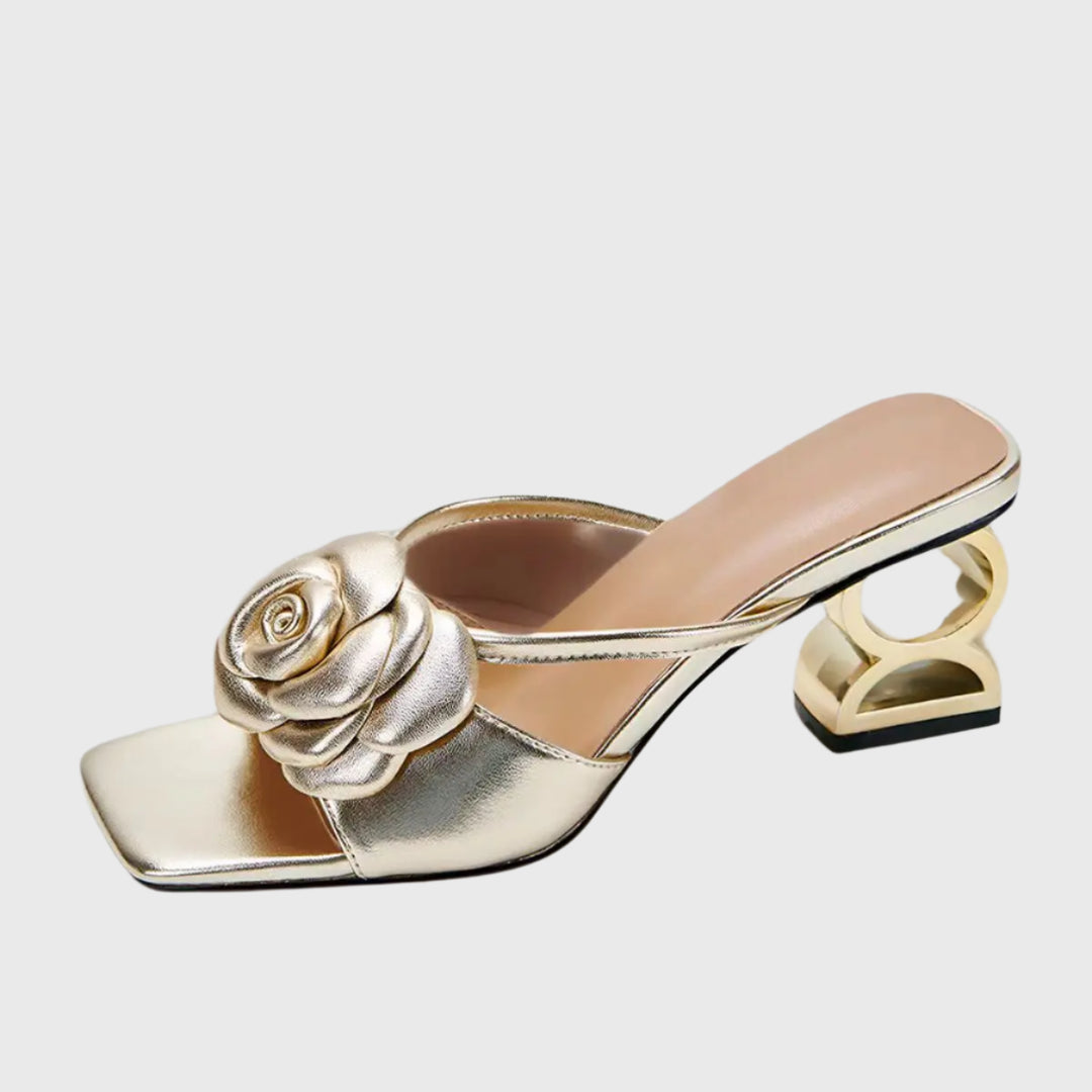 Camila Sculpted Rose Heels