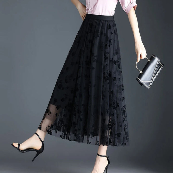 Eliza Petal Mesh Skirt