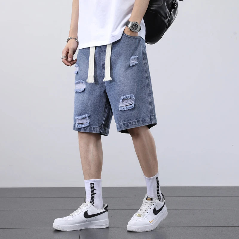 Niko Ripped Denim Shorts