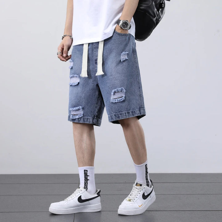 Niko Ripped Denim Shorts