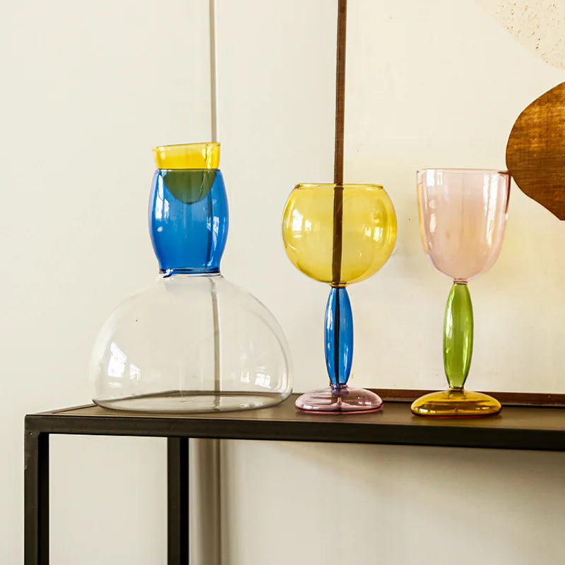 Colorful Crystal Wine Set