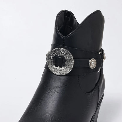 Sadie Western Buckle Boots