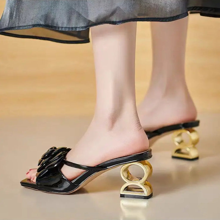 Camila Sculpted Rose Heels