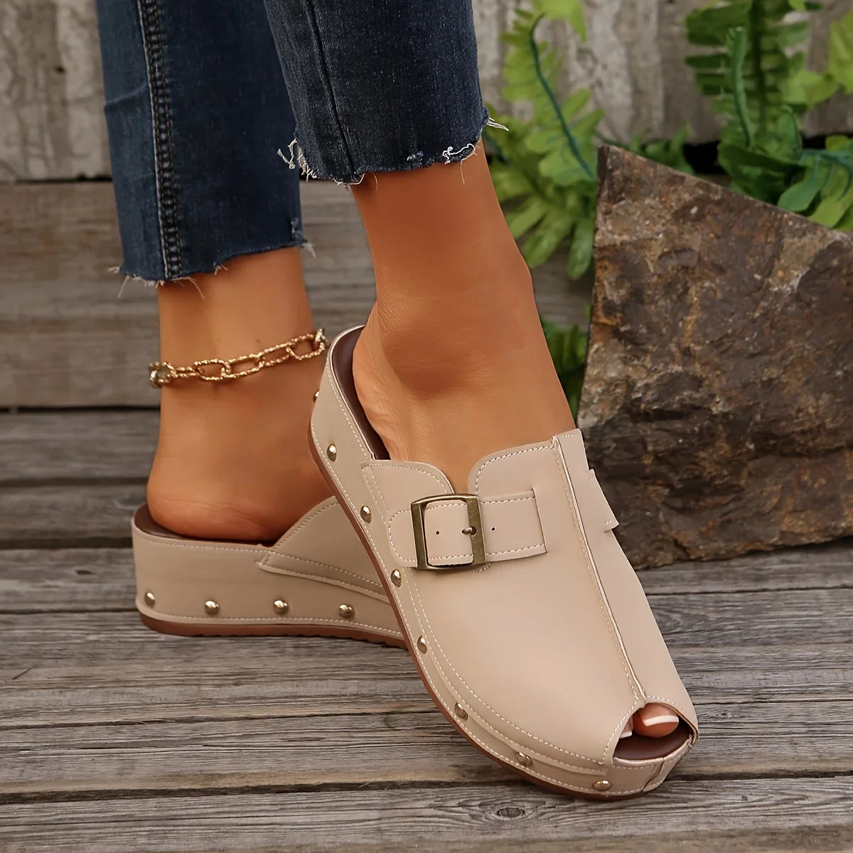 Nola Open Toe Mules