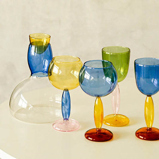 Colorful Crystal Wine Set