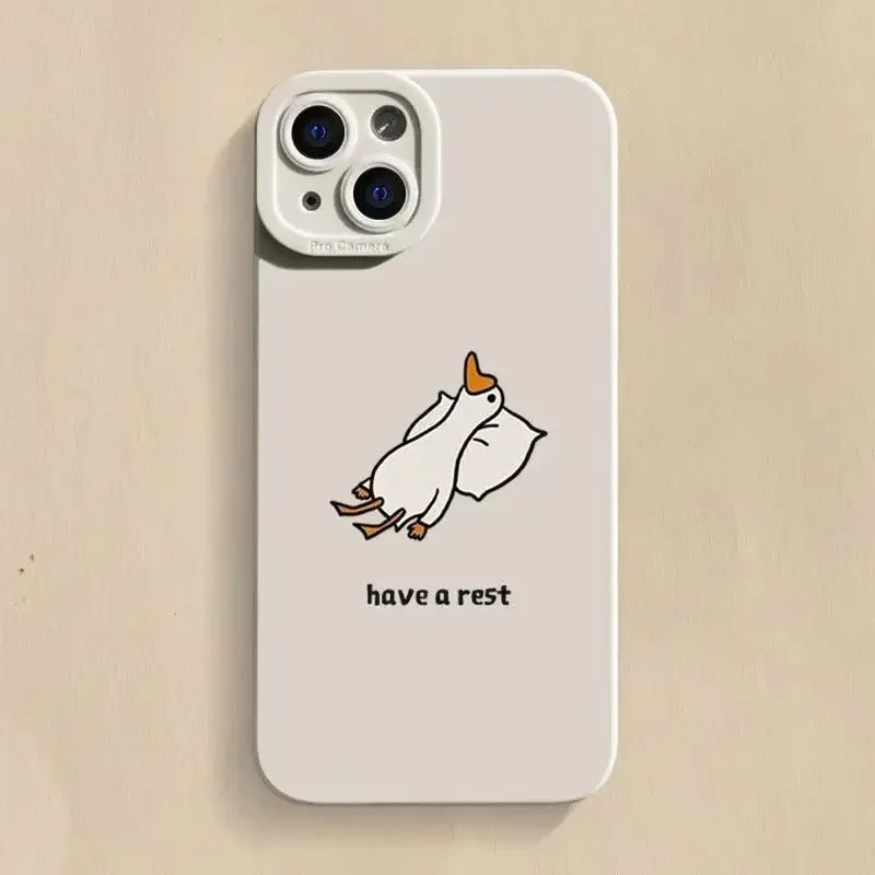 Lazy Duck iPhone Case