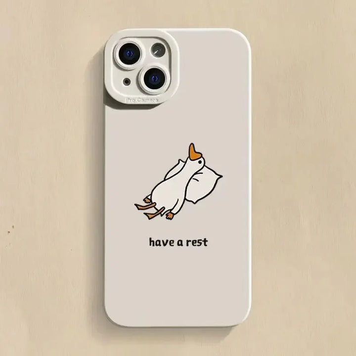 Lazy Duck iPhone Case