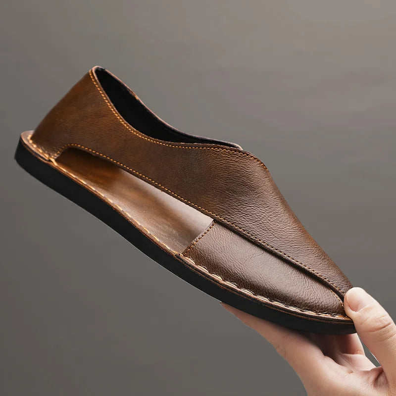 Averro Leather Slip-Ons