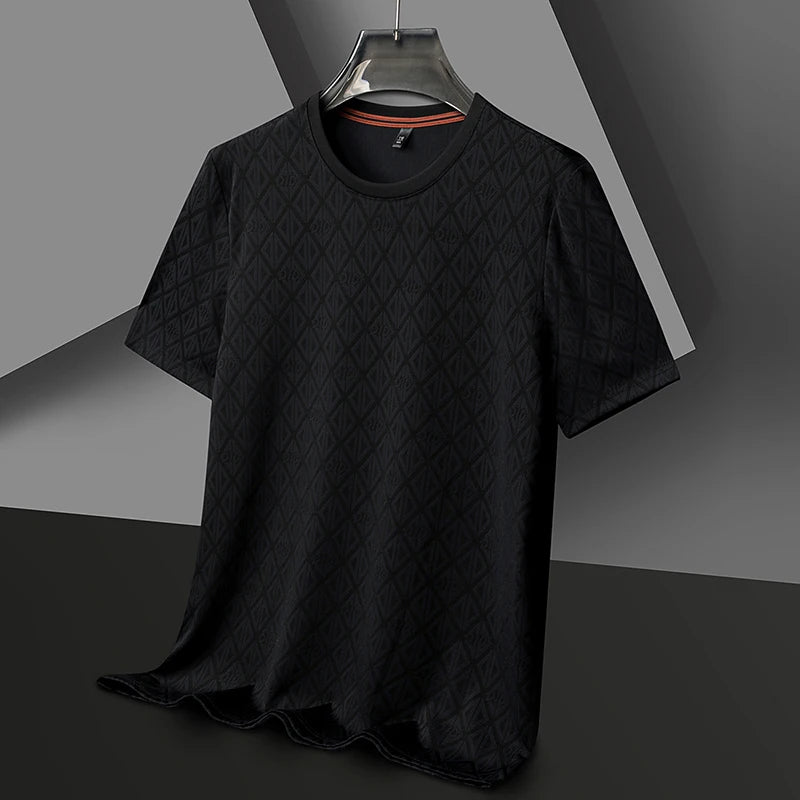 Jacquard Silk T-Shirt