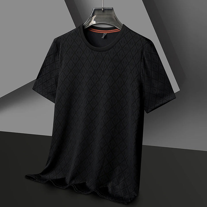 Jacquard Silk T-Shirt