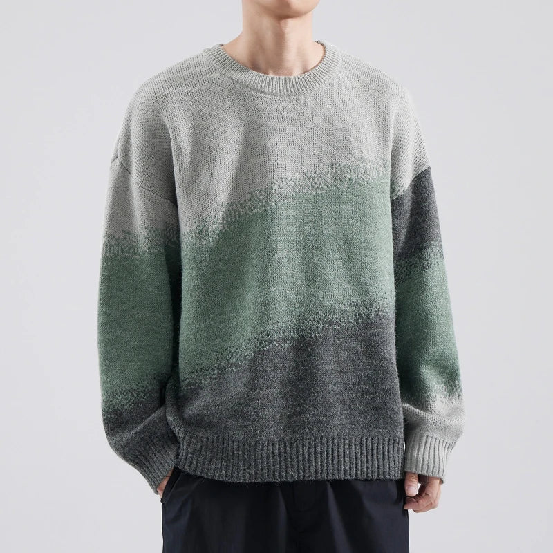 Gradient Horizon Knit Sweater