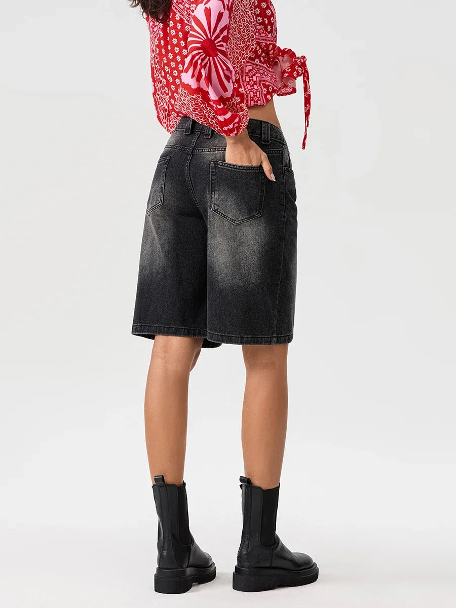 Olivette Bermuda Denim Shorts