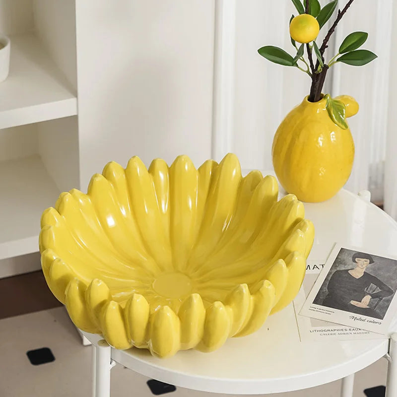 Banana Bloom Ceramic Bowl