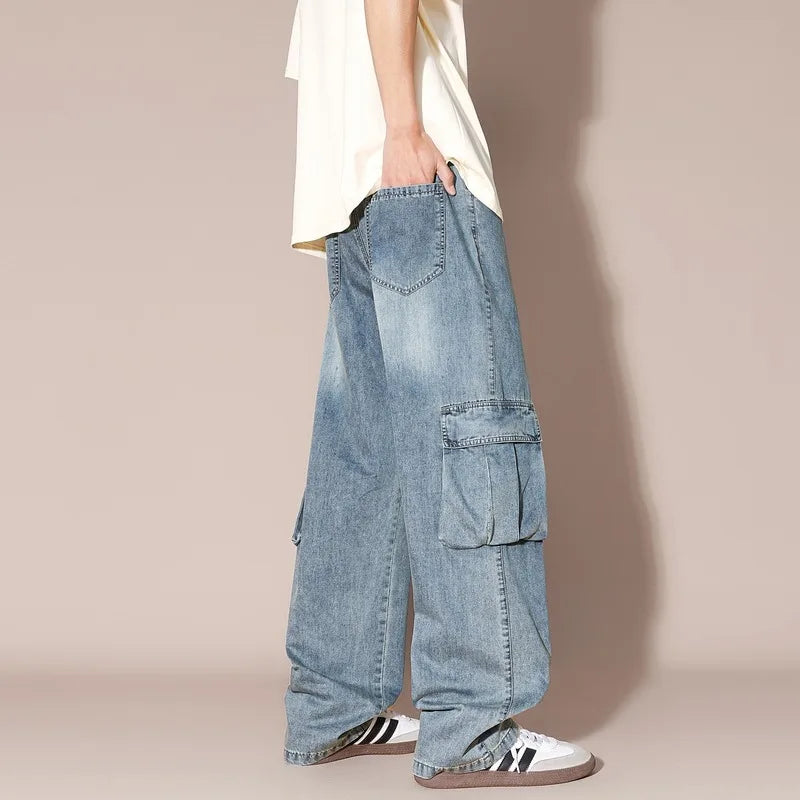 Gridline Cargo Jeans