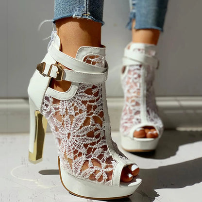 Calverra Lace Heels