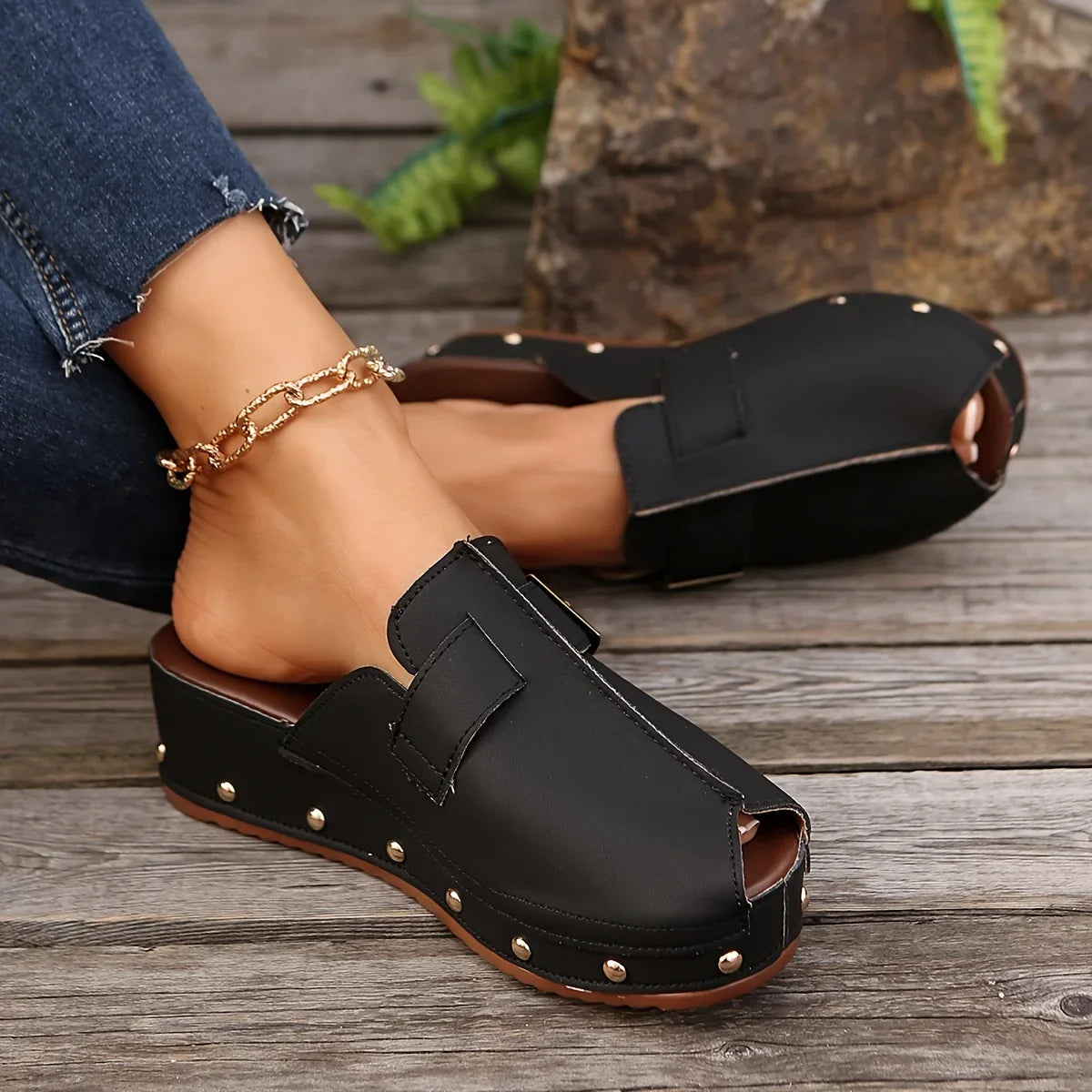 Nola Open Toe Mules