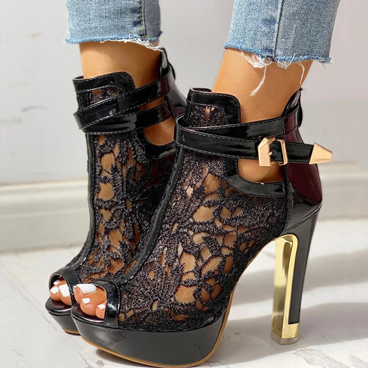Calverra Lace Heels