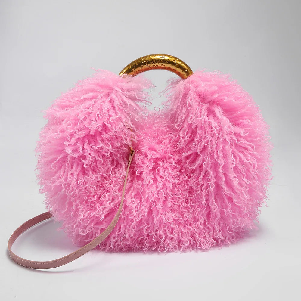 Lucia Plush Handbag