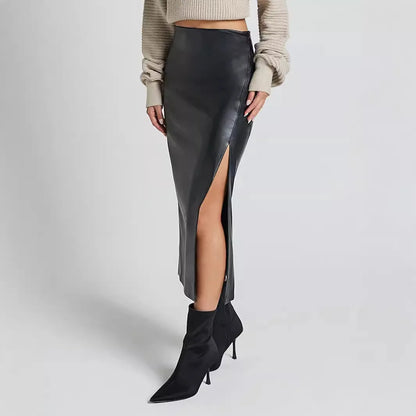 Verona Faux Leather Skirt