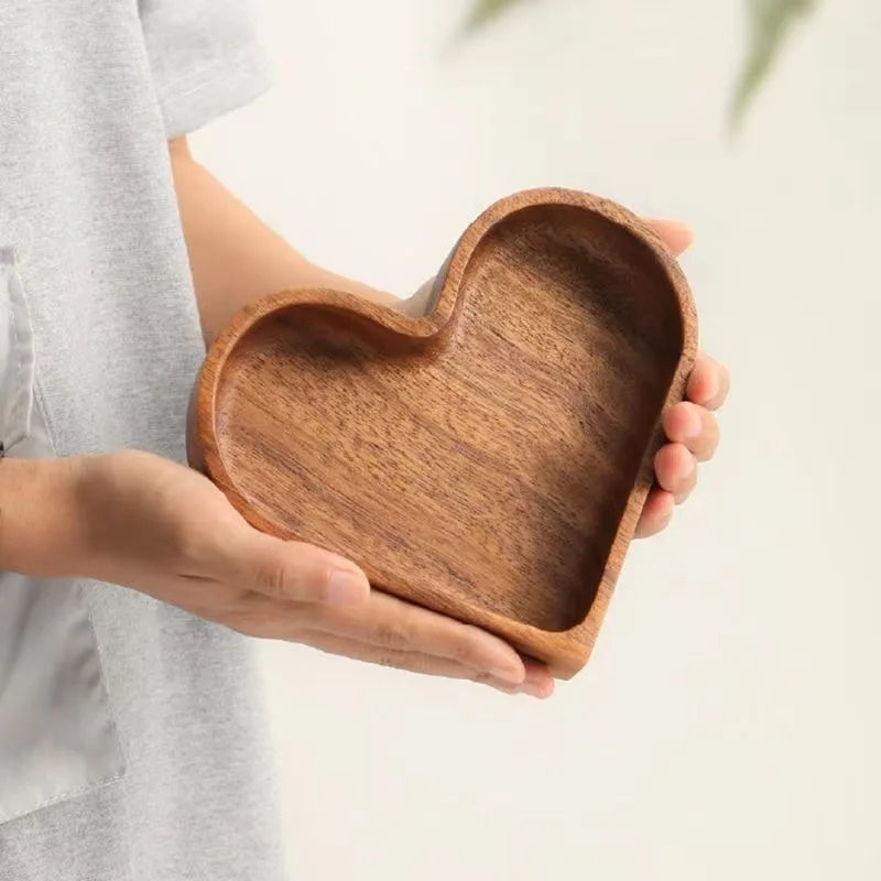 Terra Heart Wooden Tray