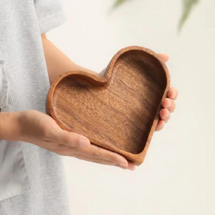 Terra Heart Wooden Tray