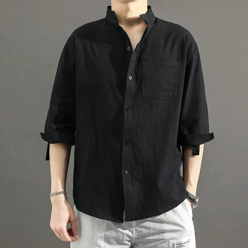 Vance Stand Collar Shirt