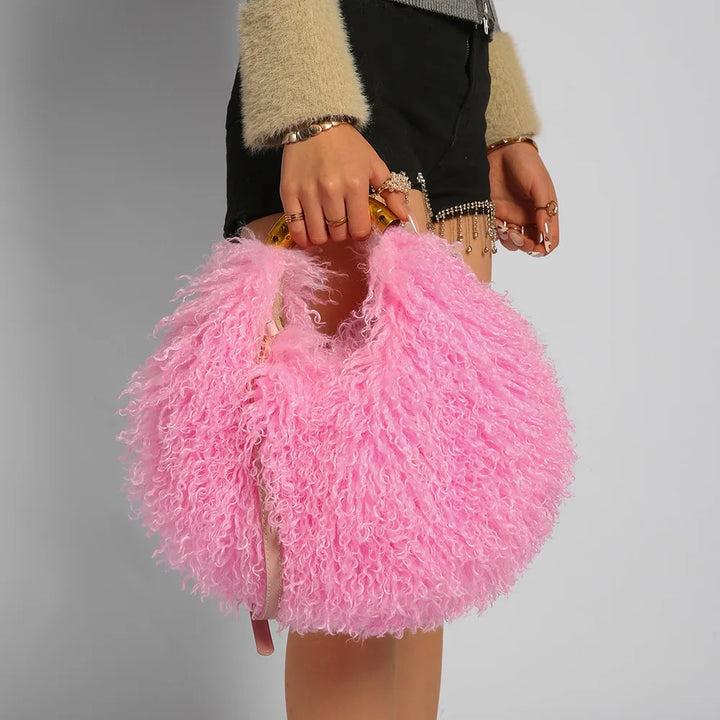 Lucia Plush Handbag