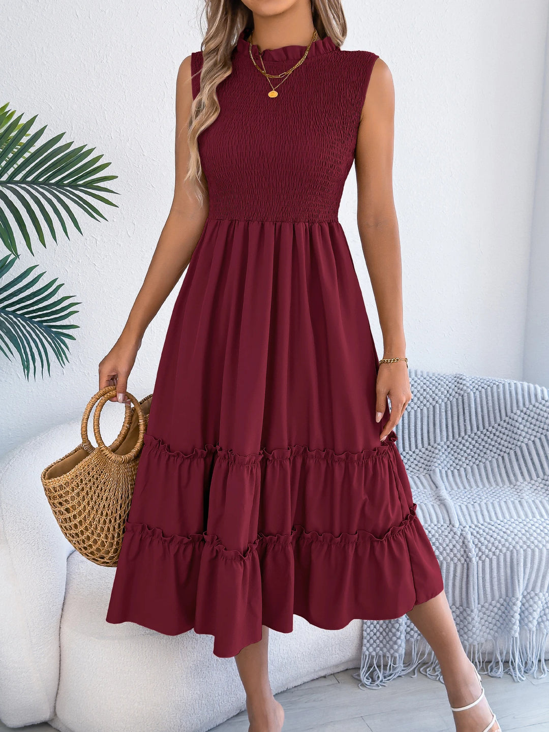 Camille Tiered Midi Dress