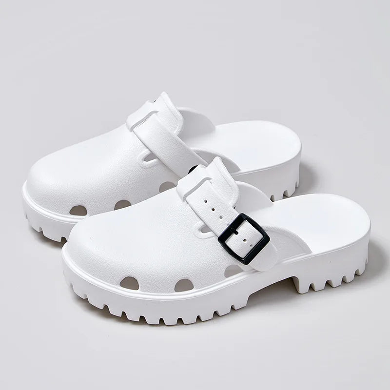 Daisy Buckle Clogs