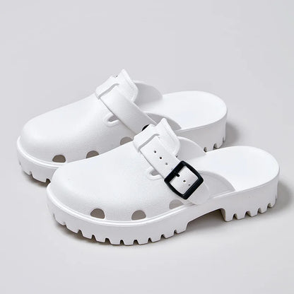 Daisy Buckle Clogs