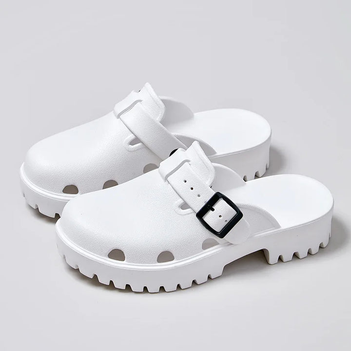 Daisy Buckle Clogs