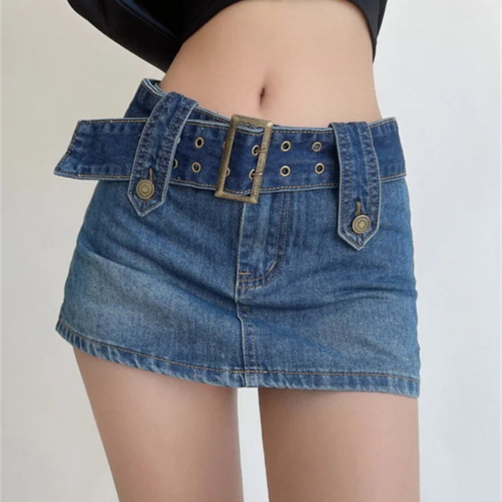 Bella Buckle Mini Skirt