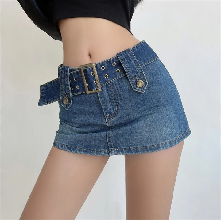 Bella Buckle Mini Skirt